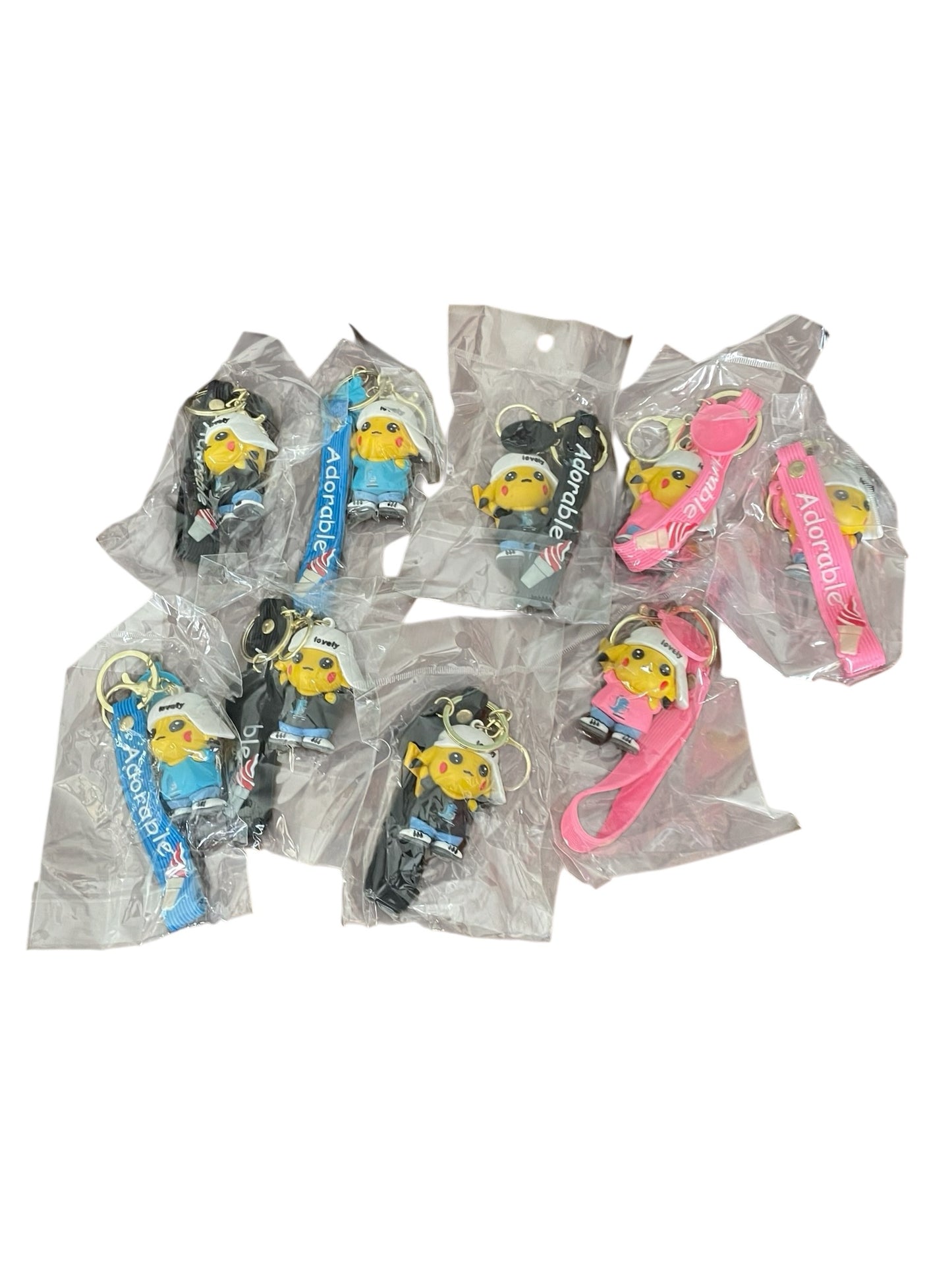 Pikachu keychain Collection set of 12