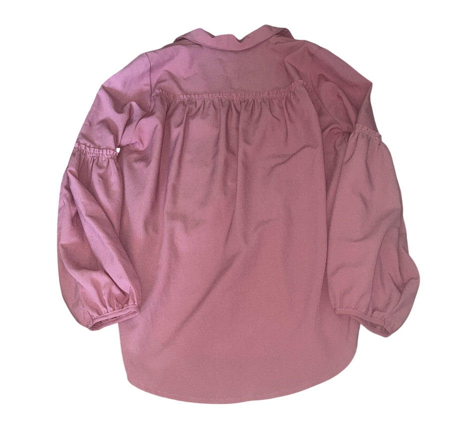 Amuse Society Mozambique Long Sleeve Woven top.(Large)