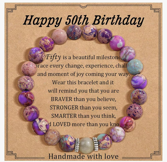 50th Birthday Bracelet