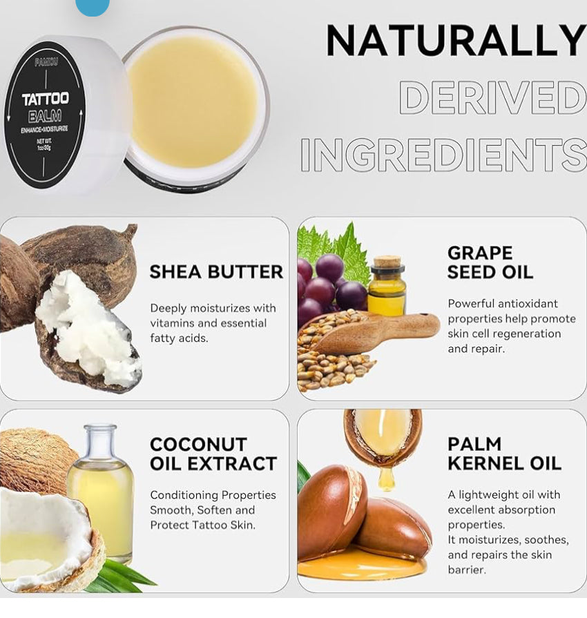 Tattoo Aftercare Balm Petroleum Free, Fragrance Free - 1.06oz