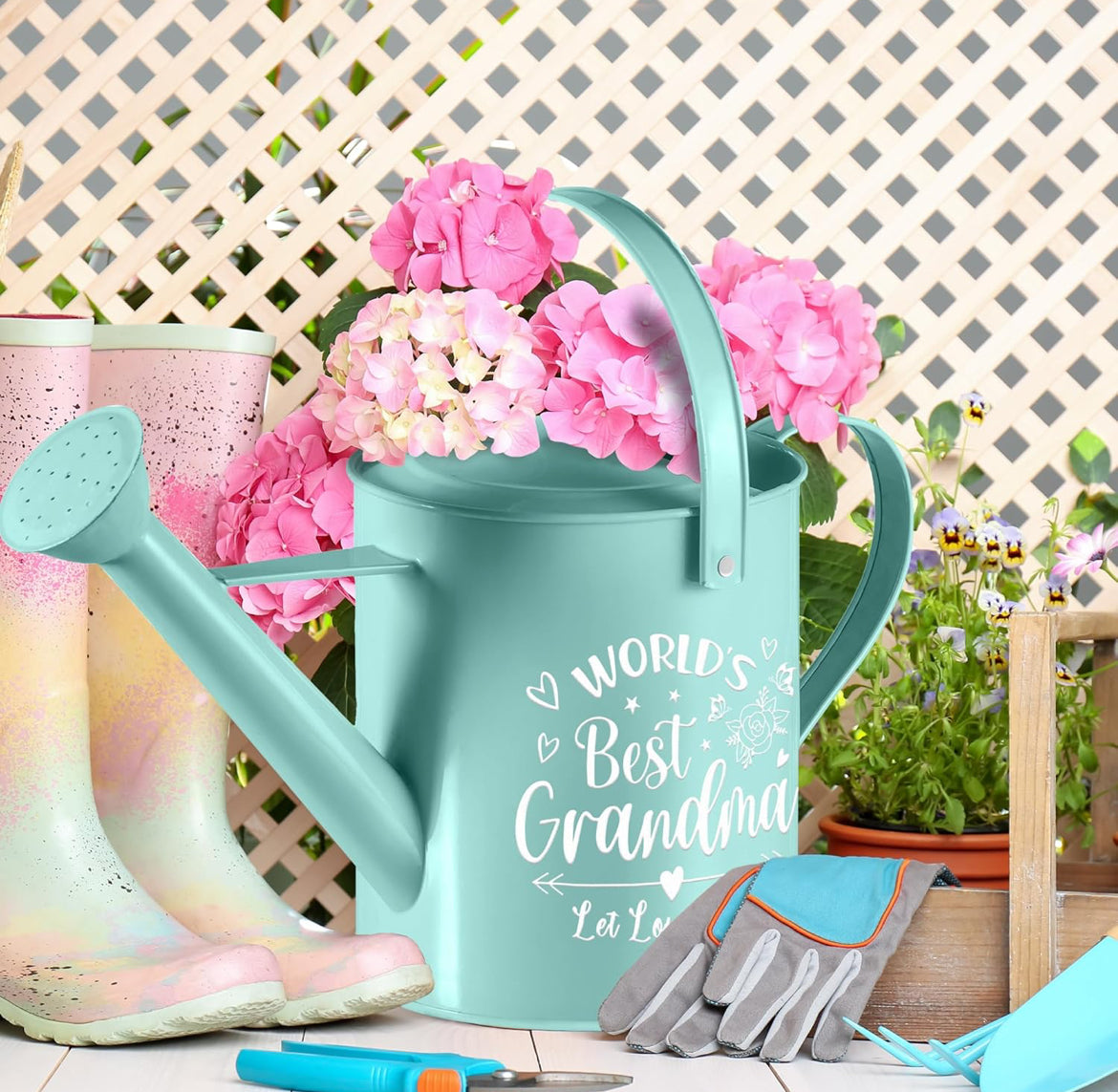 World’s Best Grandma Metal Watering Can