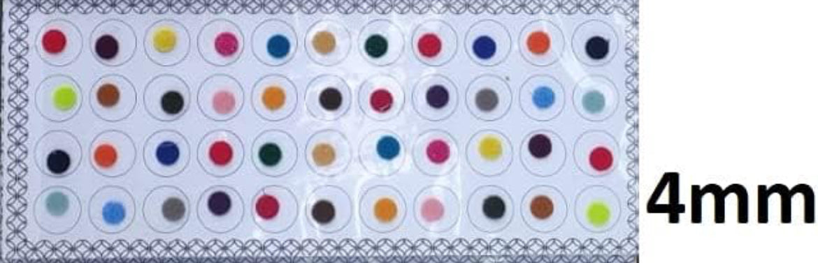 Bindi Multicolor Indian Forehead Tattoo