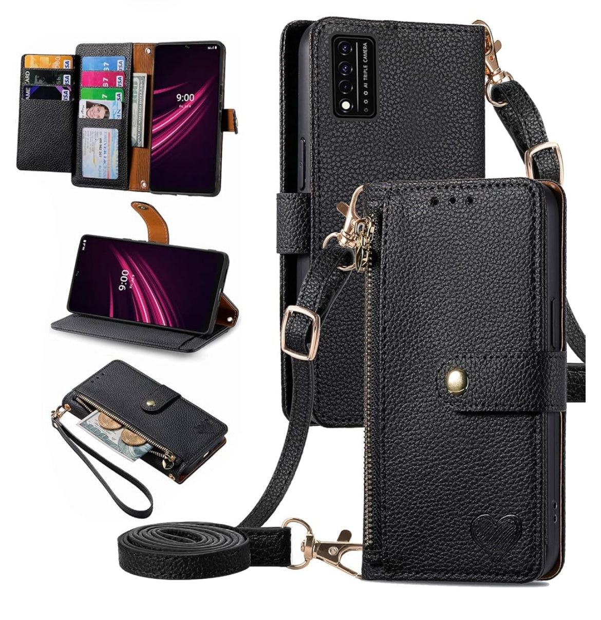 Wallet Case for T-Mobile Revvl V+ 5G