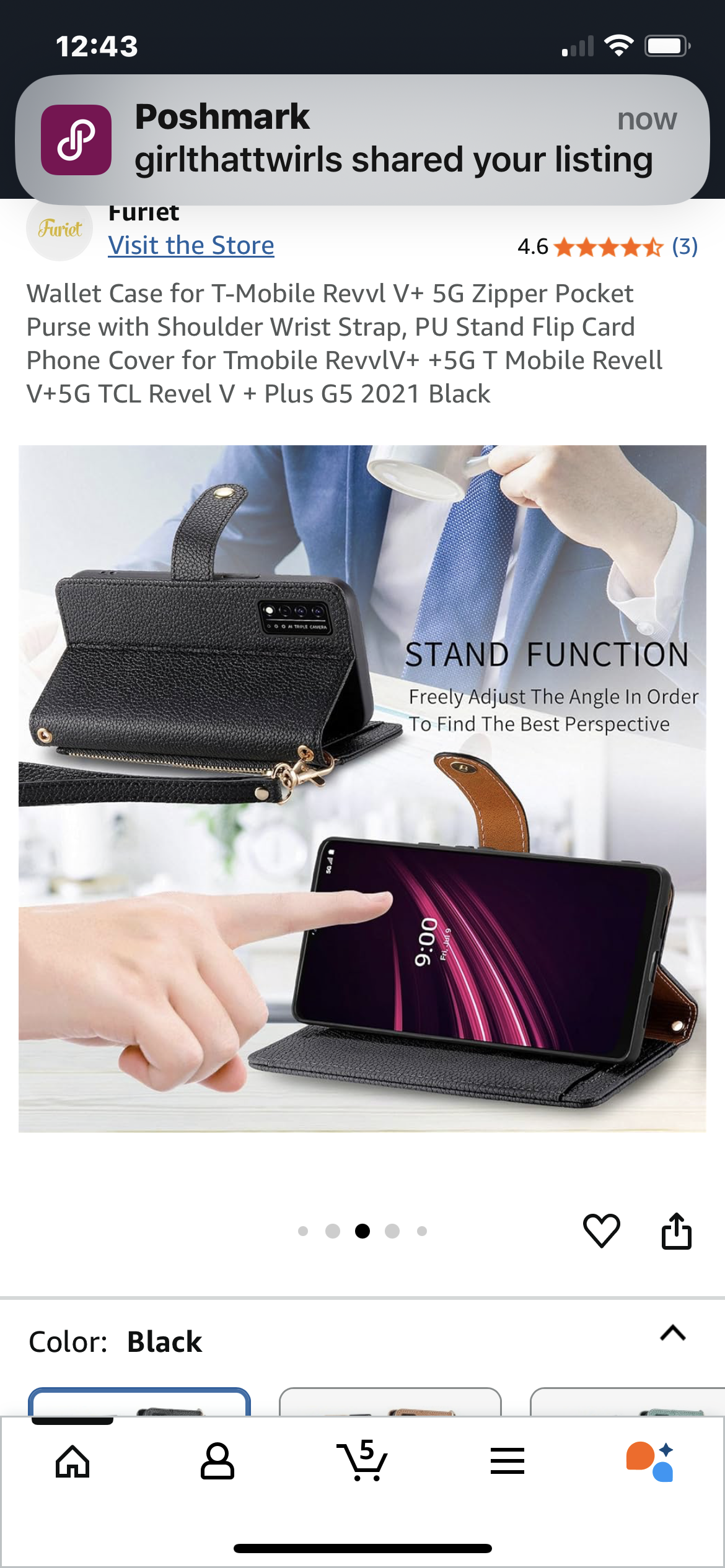 Wallet Case for T-Mobile Revvl V+ 5G