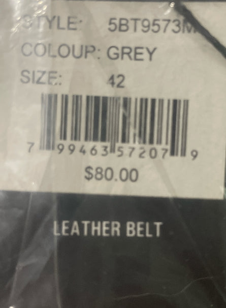 PX leather Gray Belt