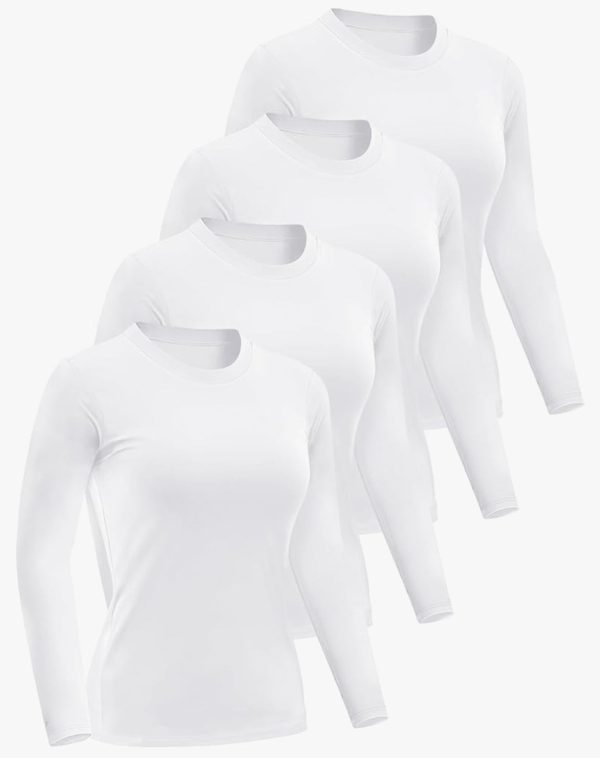 Dalavch 4-pack of Women's Scrub Tops (Large)