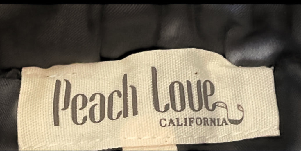 Peach Love Gun Metal Black Sequin Skort (Medium)