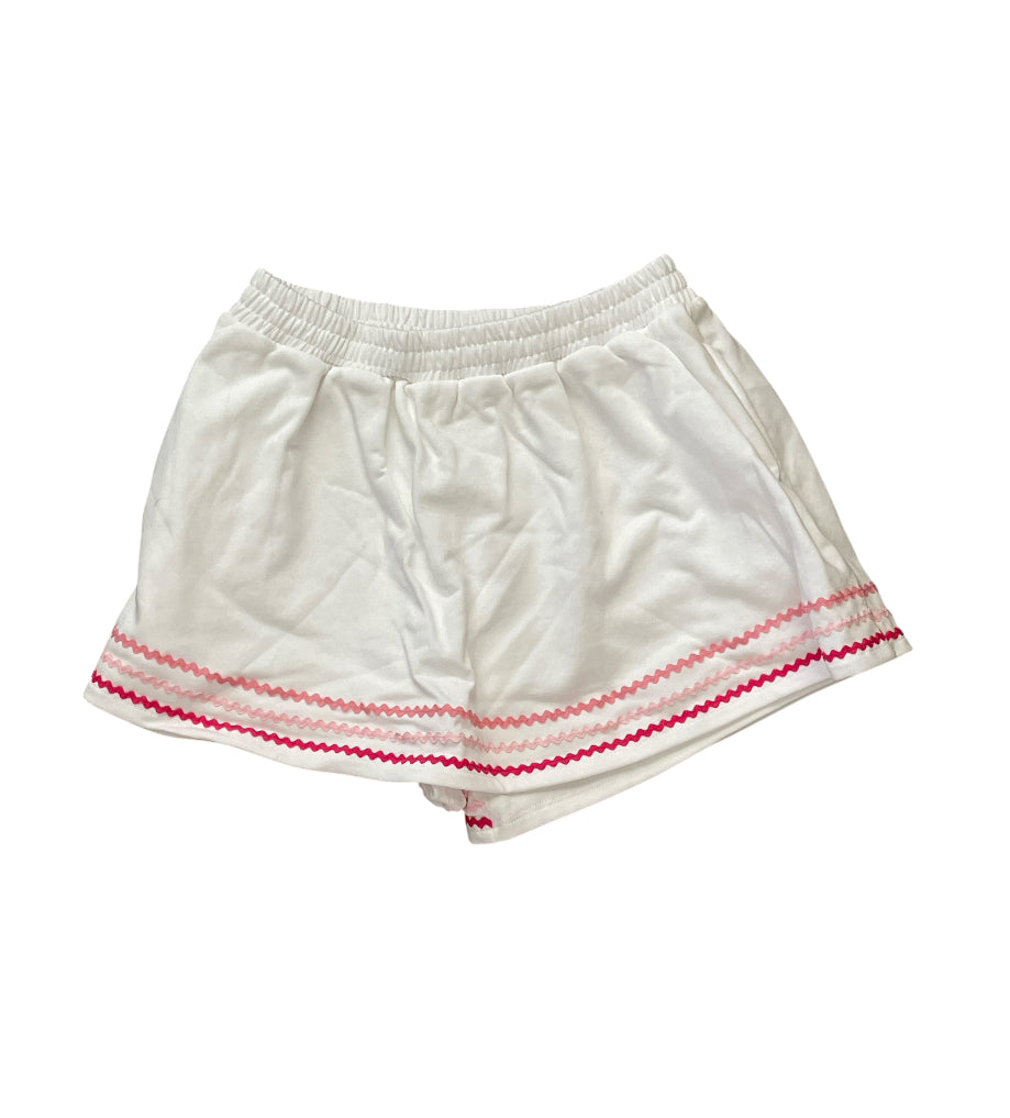 Peach Love Gotta Love It Wavy Trim Skort.(Small)