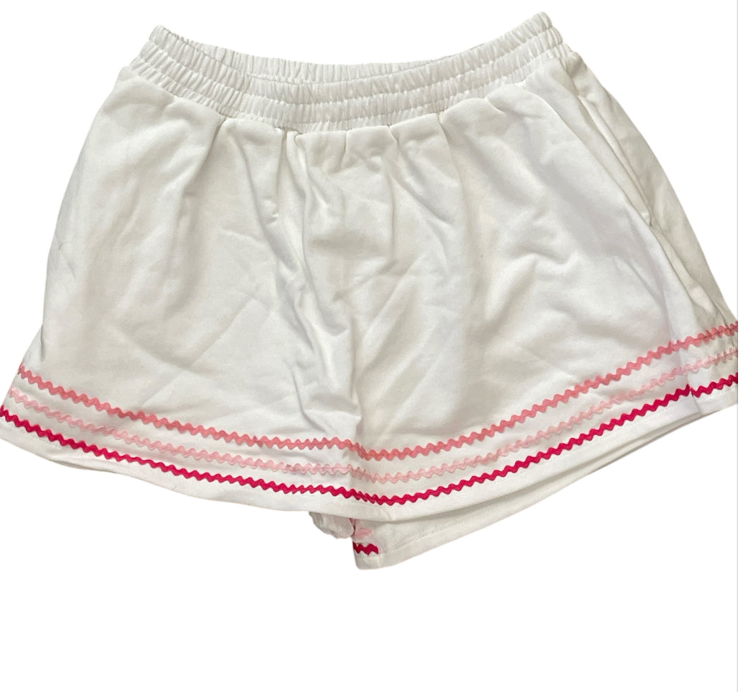 Peach Love Gotta Love It Wavy Trim Skort.(Small)