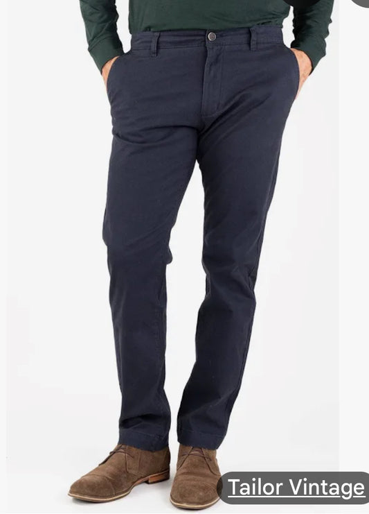 Tailor Vintage Classic Fit Navy Blazer Chino (34x34)