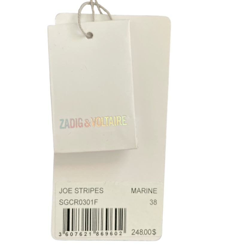 Zadig & Voltaire Joe Stripe Mini Skirt (6)