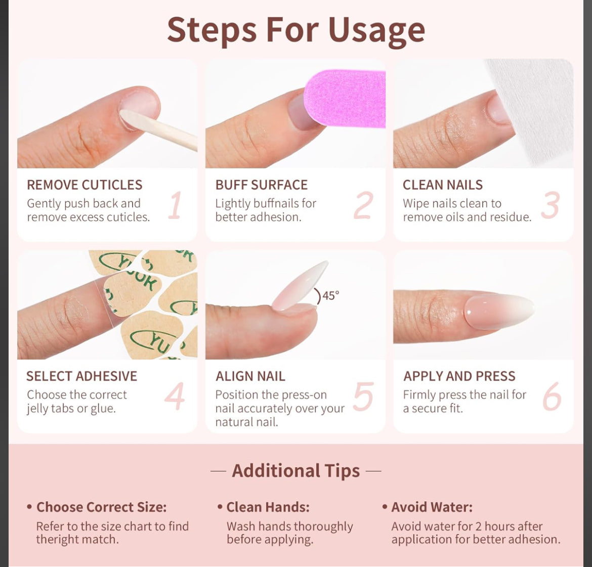 White French Tip Almond Short Press On Nails