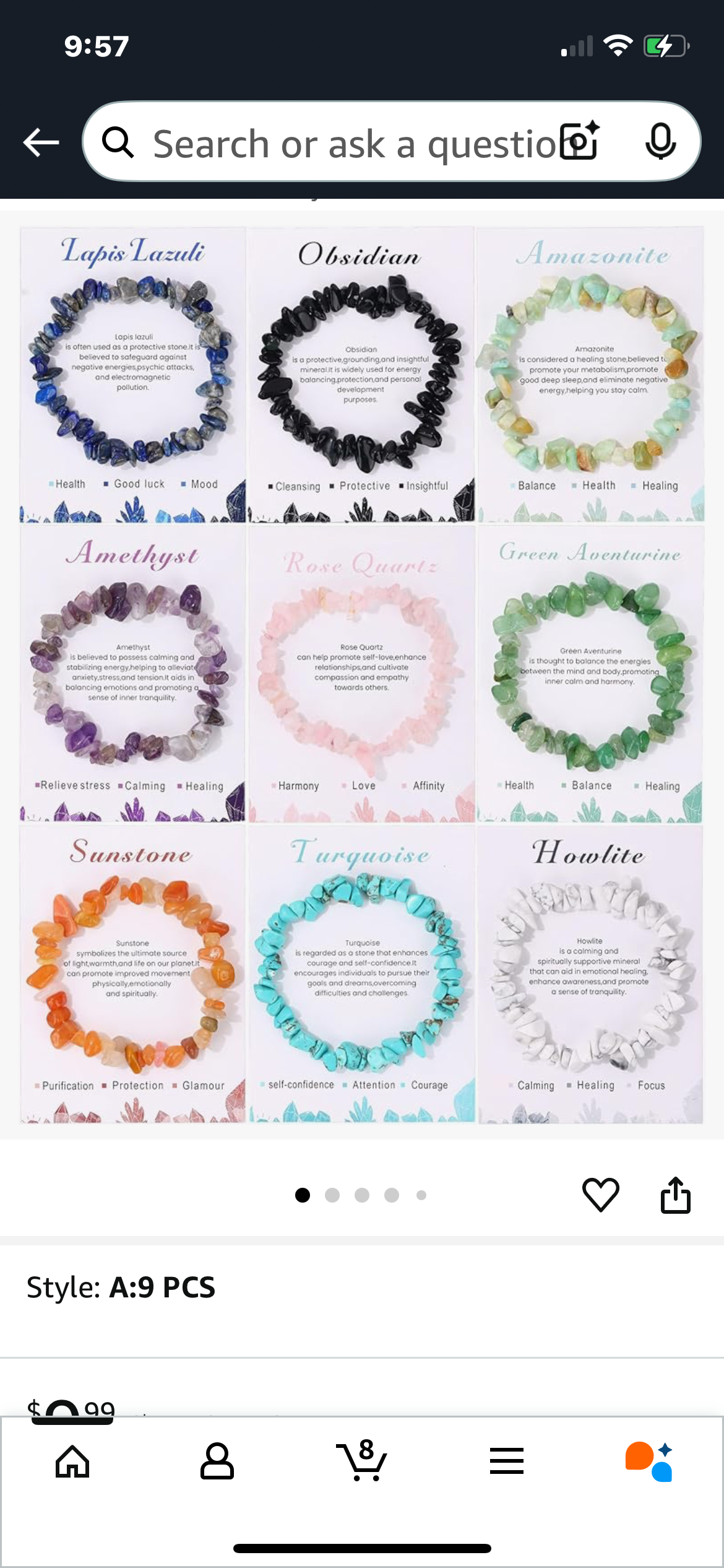 Natural Gemstone Colorful Gravel Bead Bracelets