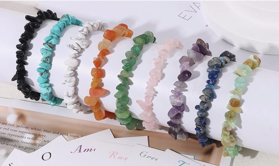 Natural Gemstone Colorful Gravel Bead Bracelets