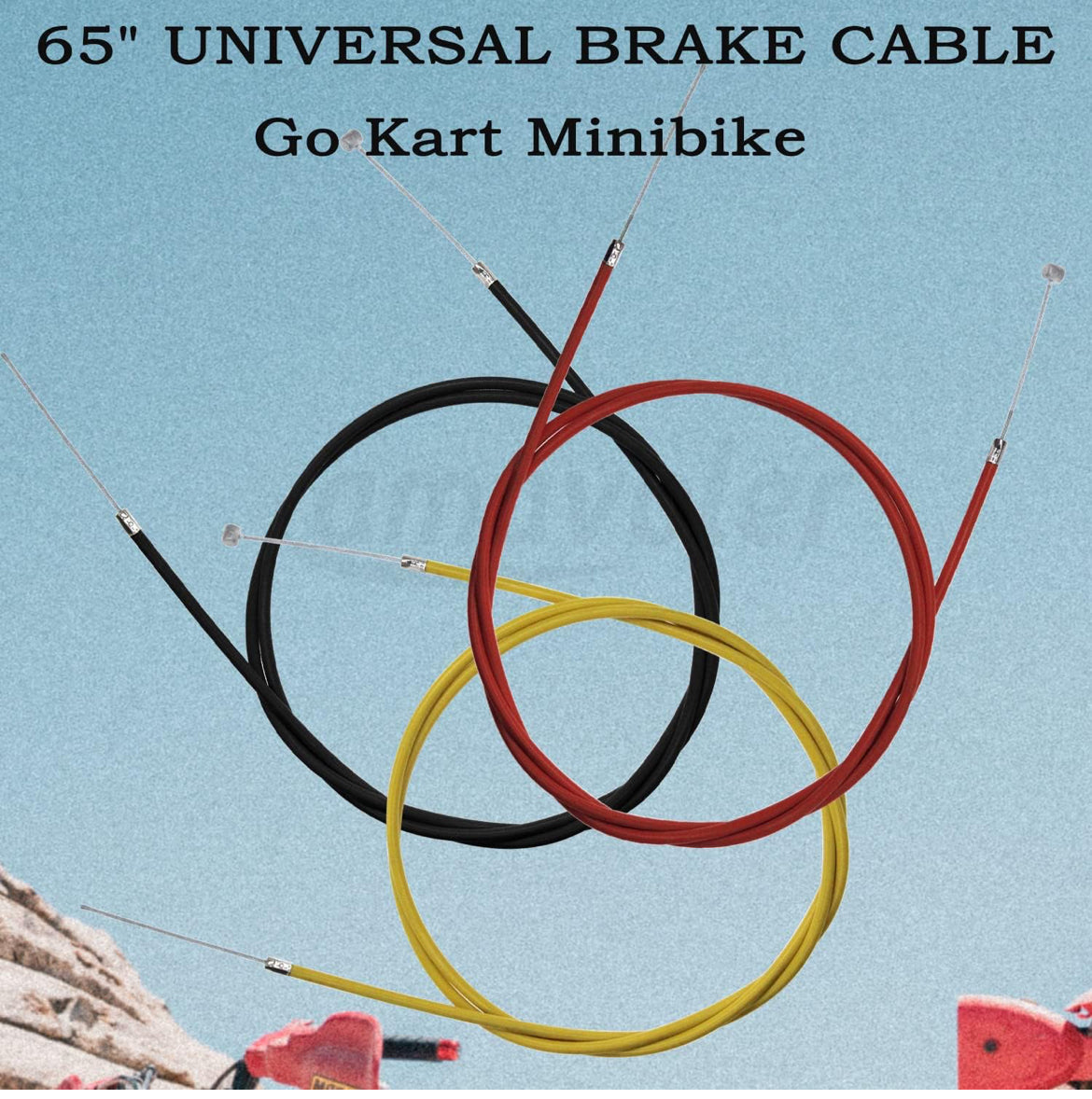 ATV Go Kate Dune Buggie Red 65” Brake Cable