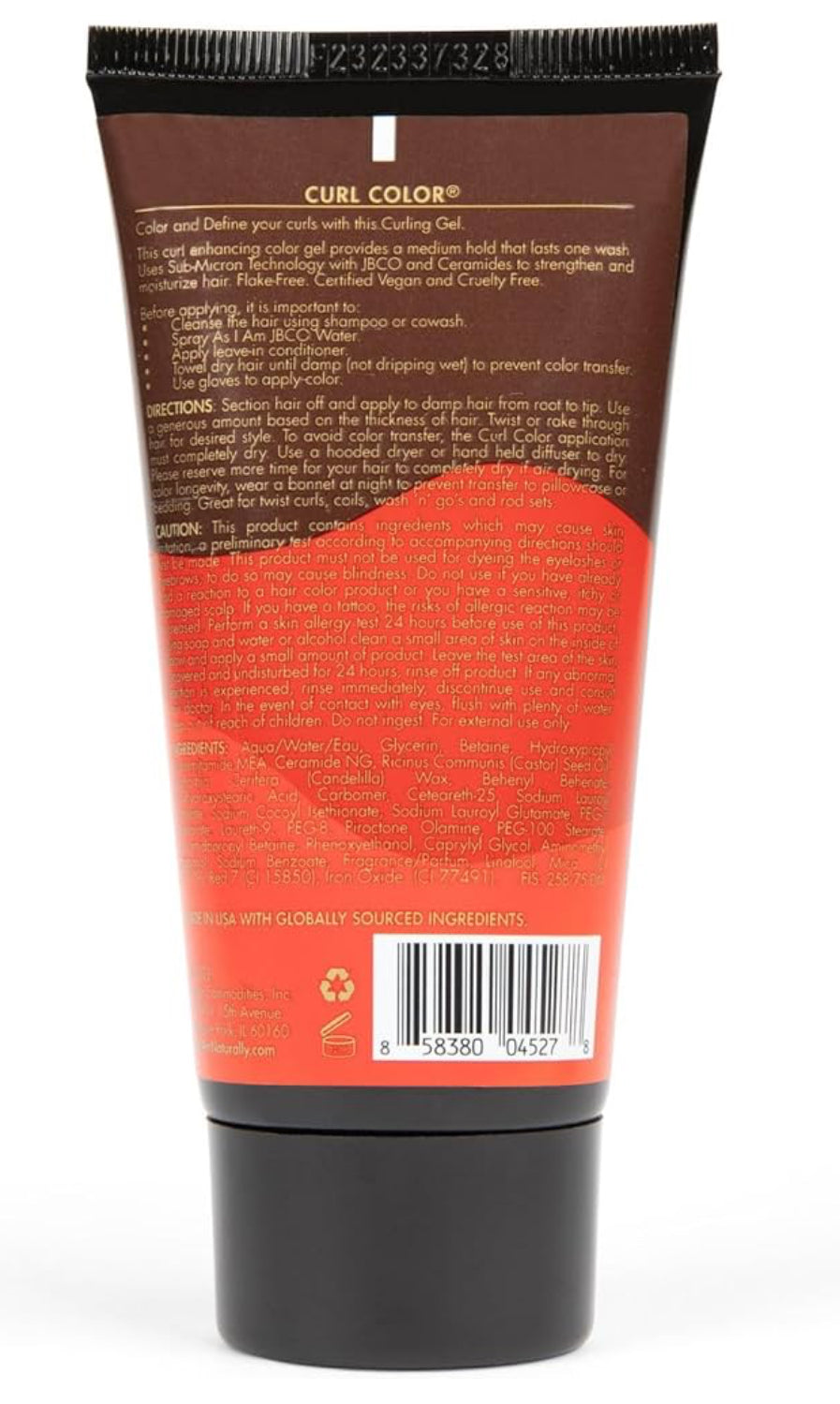 Red Hot Temporary Curl Color