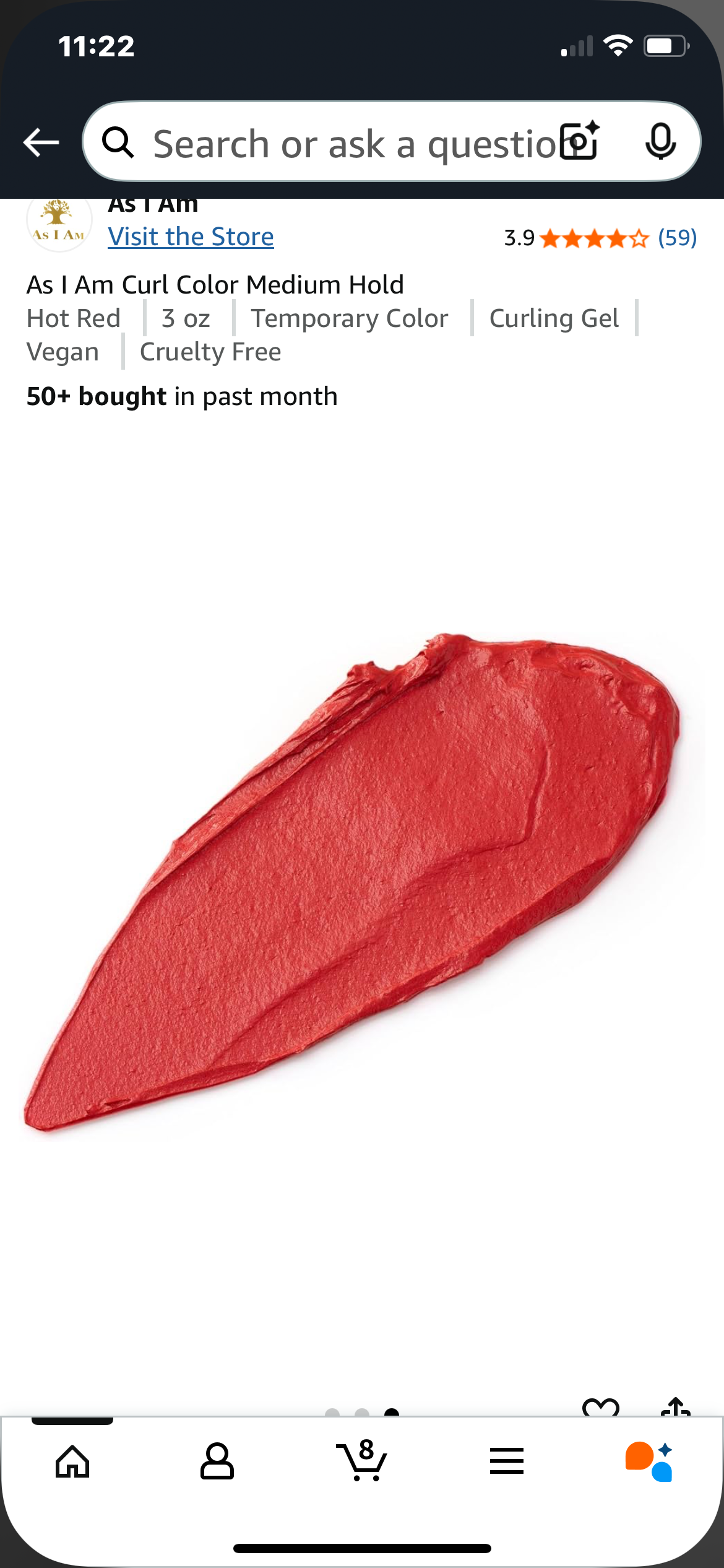 Red Hot Temporary Curl Color