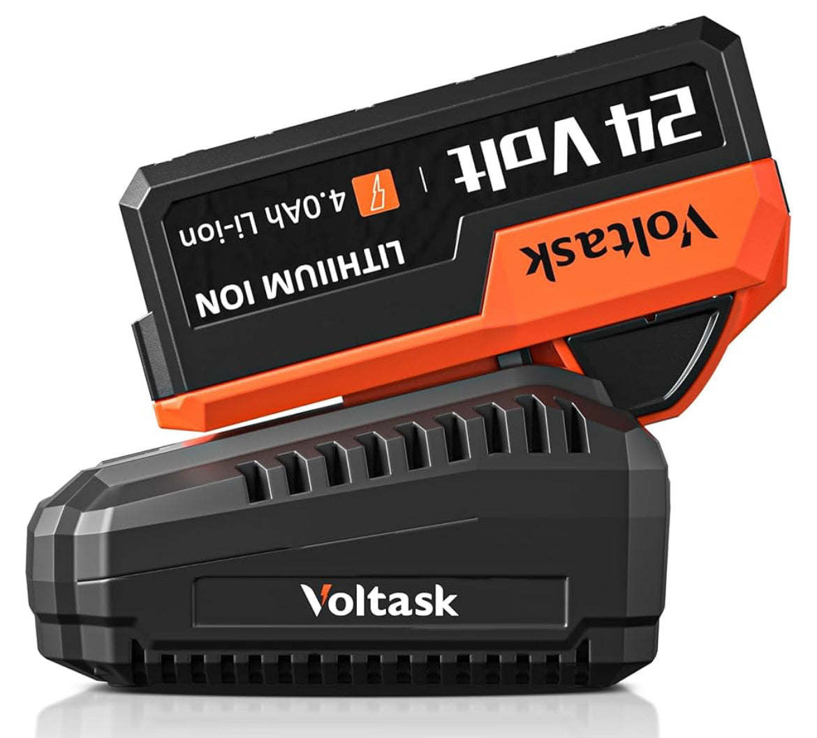 VOLTASK 24V 4.0-Ah Lithium iON Battery for All 24V Cordless Snow Shovels
