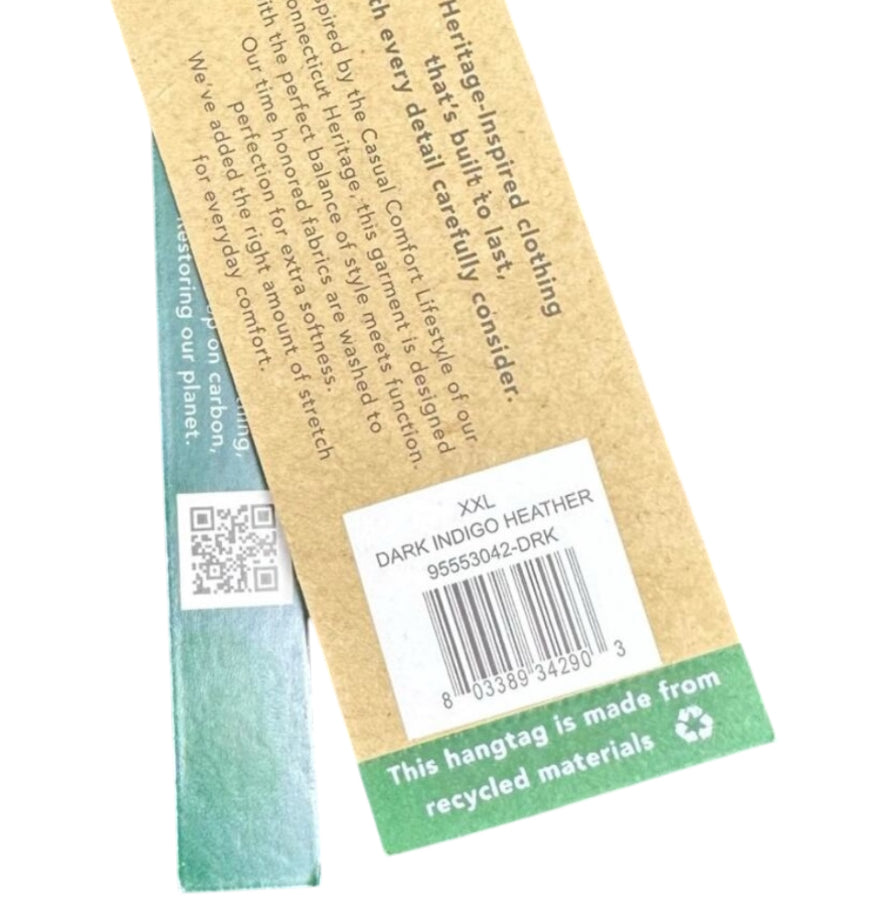 Taylor Vintage Dark Indigo Heather Shirt (3XL)