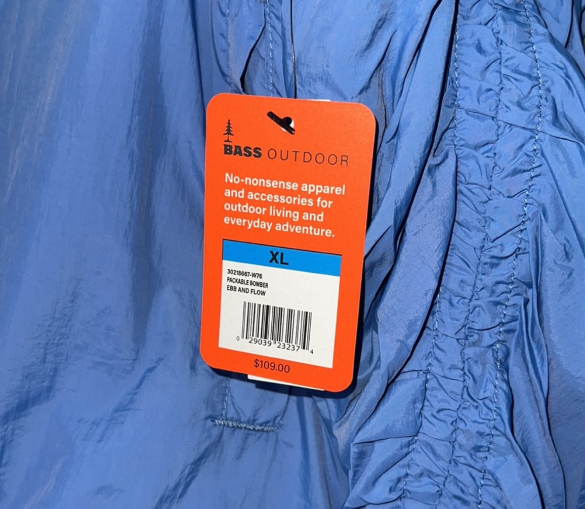 Bass Outdoor Packable Bomber Jacket (X-Large)