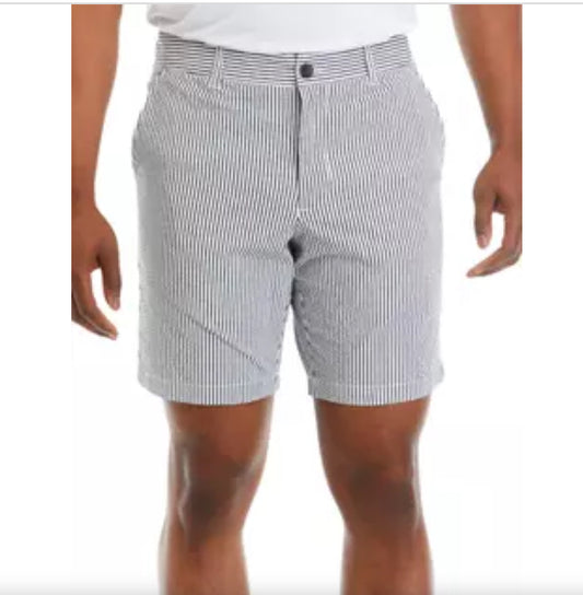 Ben Sherman Blue Striped Seersucker Shorts