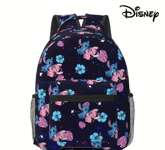Disney Stitch & Angel Black Backpack
