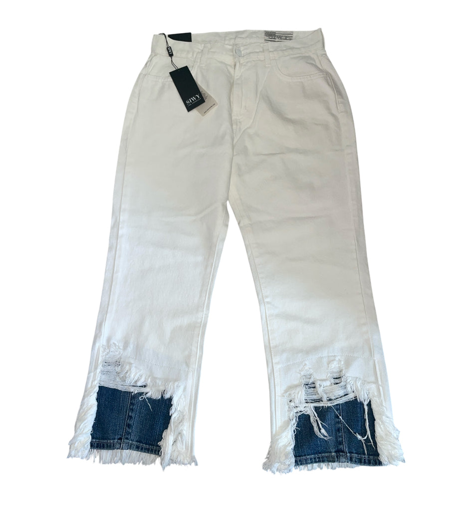 SIWY Delphi Straight Jeans in White Paradise (26)