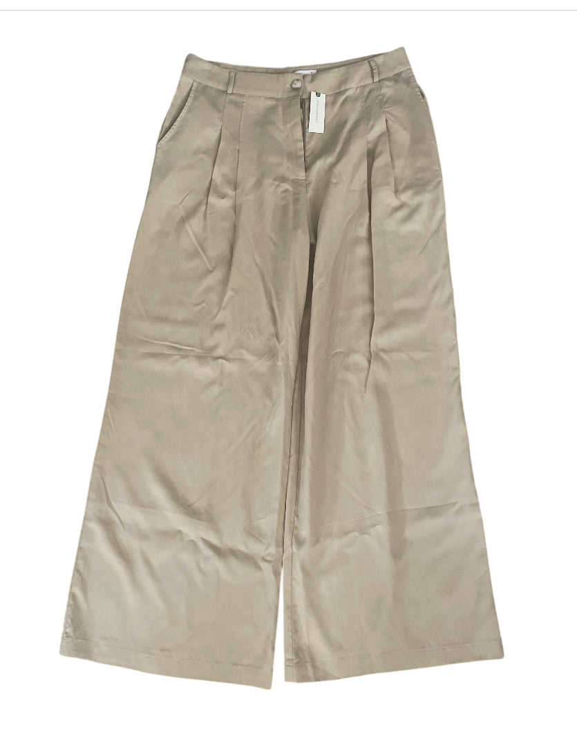 Anthropologie Amadi Khaki Wide Leg Trousers (Large