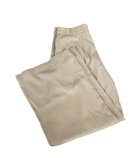 Anthropologie Amadi Khaki Wide Leg Trousers (Large