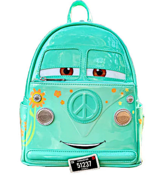 Loungefly Disney Pixar Cars Fillmore Cosplay Mini Backpack.