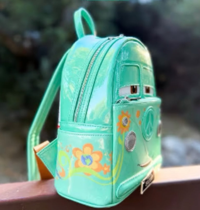 Loungefly Disney Pixar Cars Fillmore Cosplay Mini Backpack.