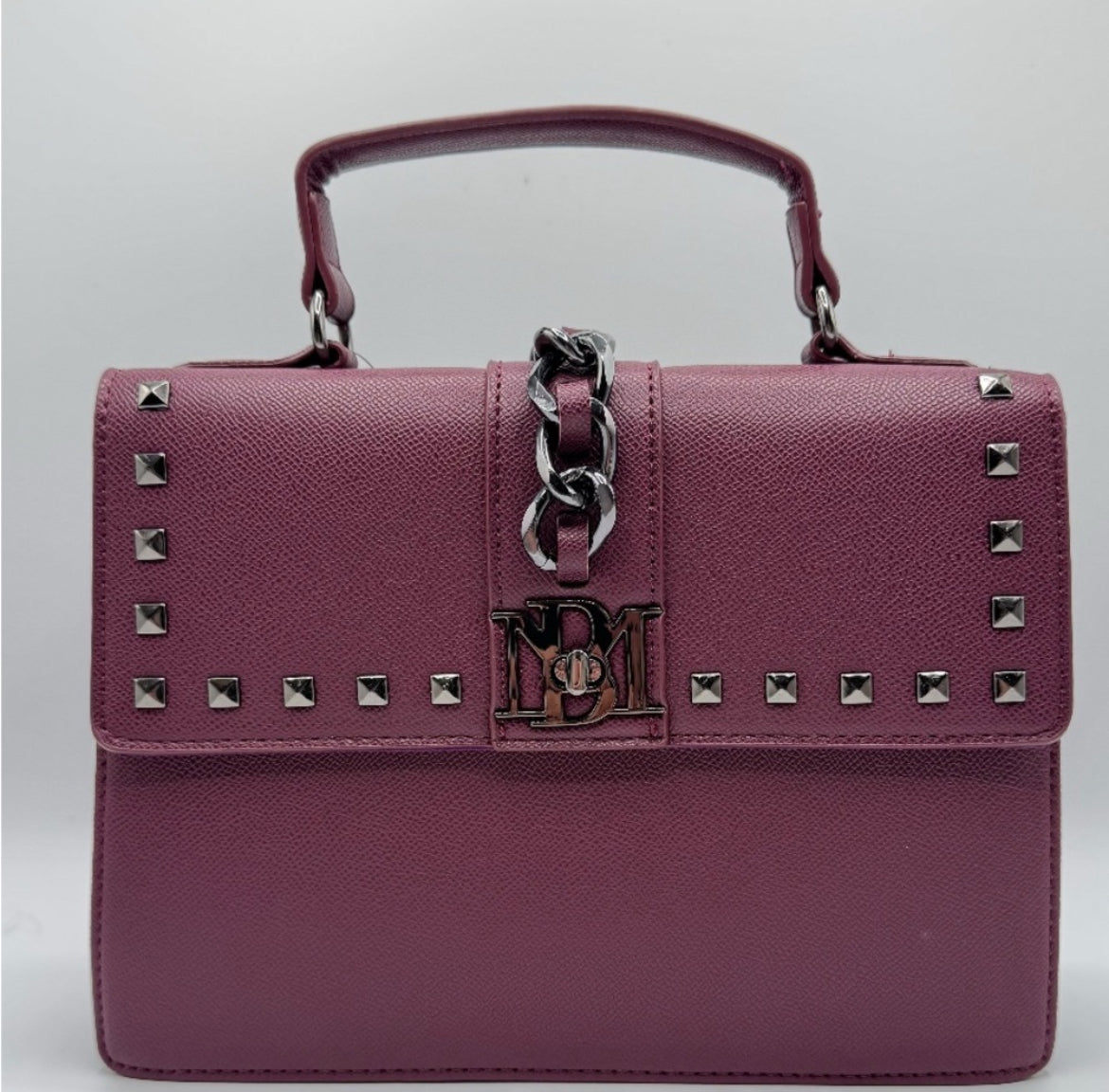 Badgley Mischka Burgundy Leather Purse