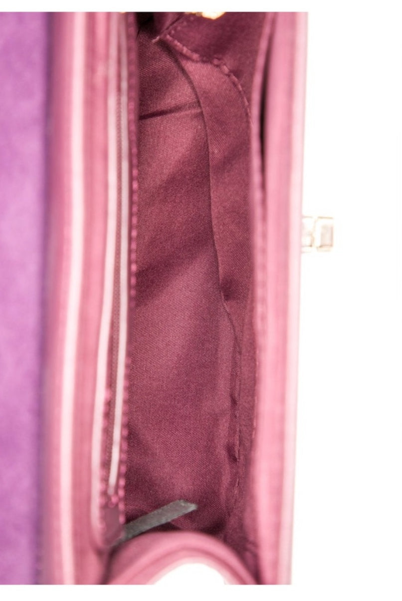 Badgley Mischka Burgundy Leather Purse