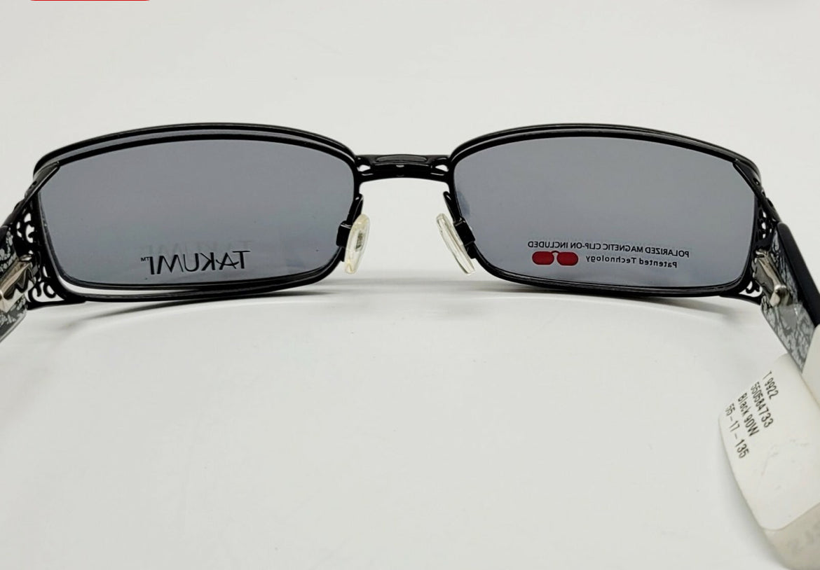 Takumi EasyClip T9922 Black 90W Eyeglasses Frames
