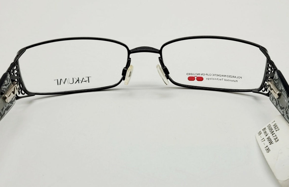 Takumi EasyClip T9922 Black 90W Eyeglasses Frames