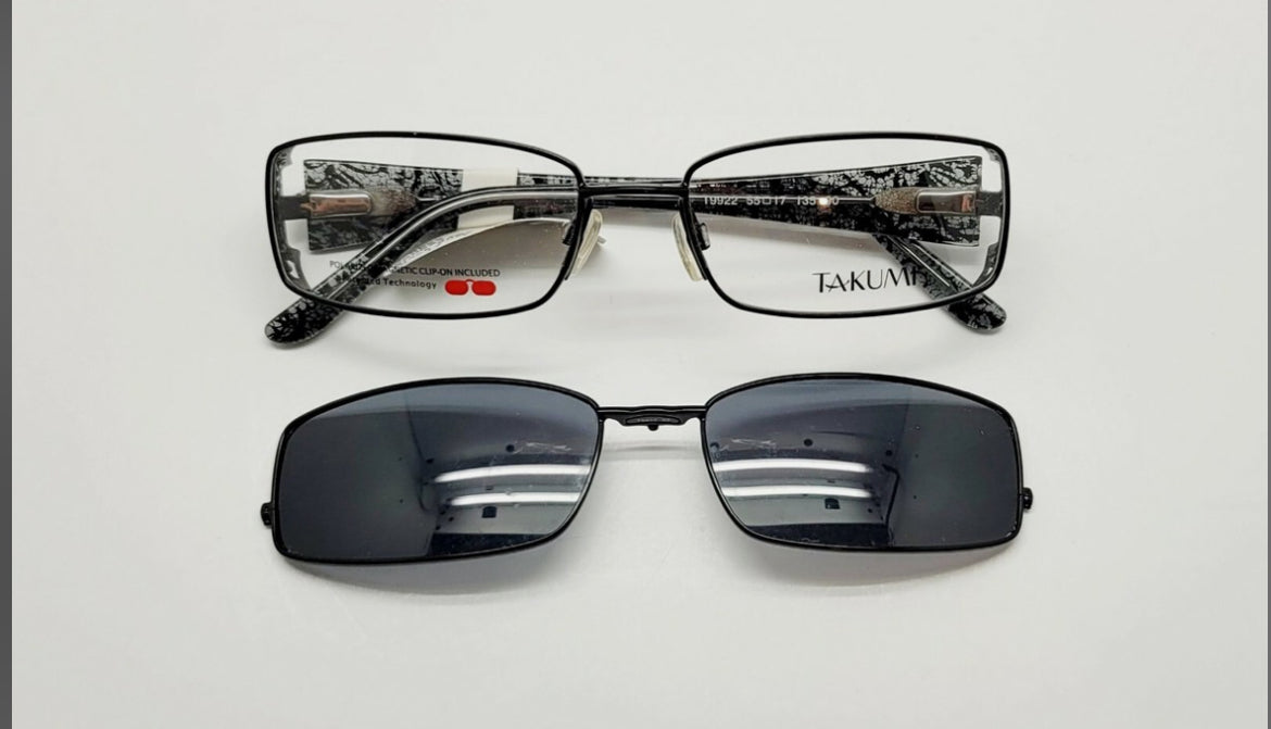 Takumi EasyClip T9922 Black 90W Eyeglasses Frames