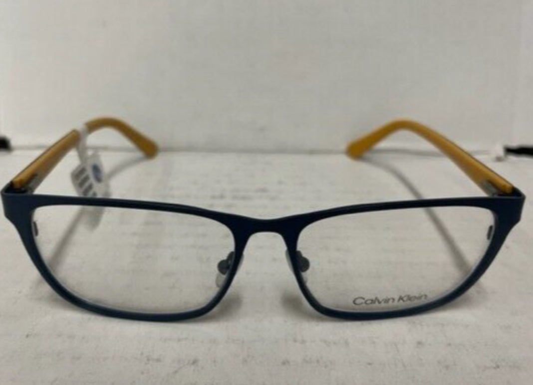 Calvin Klein Black and Yellow Eyeglass Frames