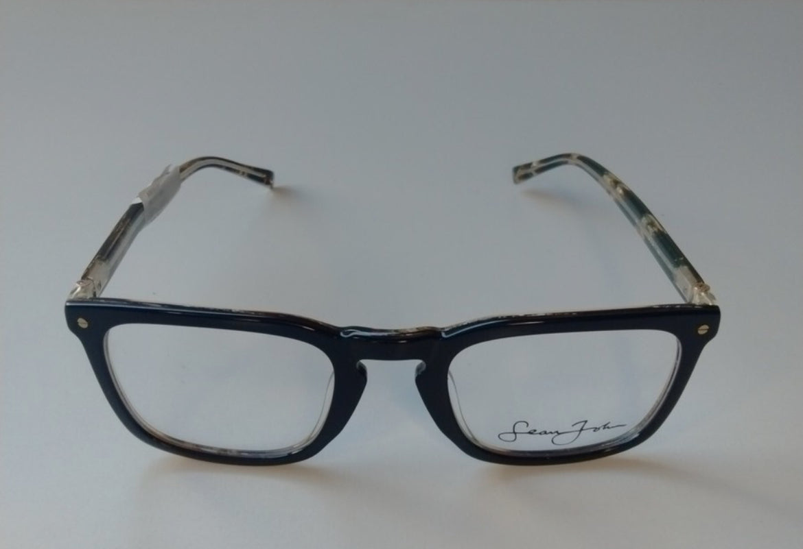 Sean John Black Marble Eyeglass Frames