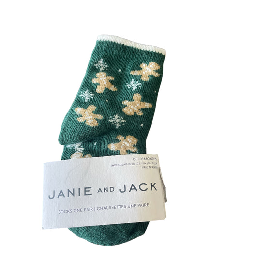 Janie and Jack Christmas Socks (0-3 months)