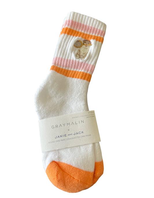 Janie and Jack Gray Malin x fine-art photography collaboration socks (2T-3T)