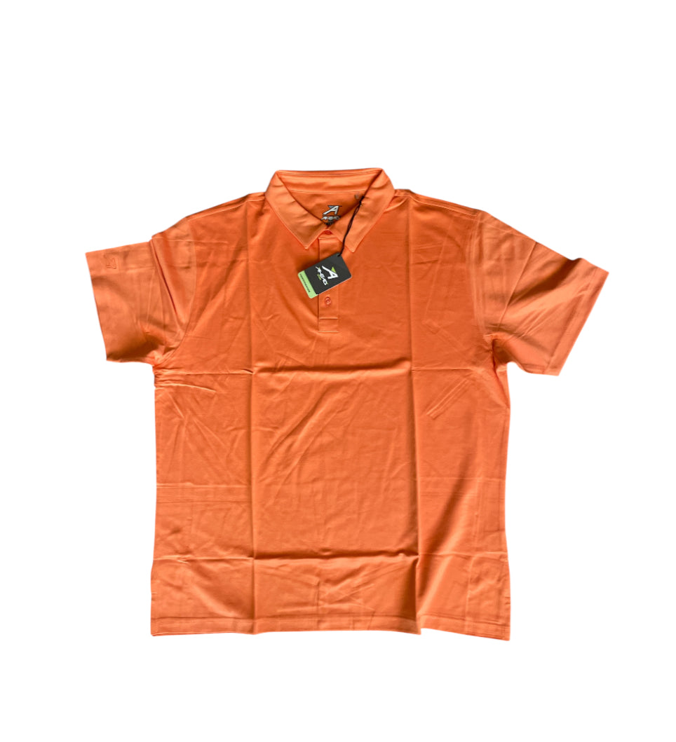 Ahead USA men's golf polo shirt in the "Soft Tropicana" orange (X-Large)