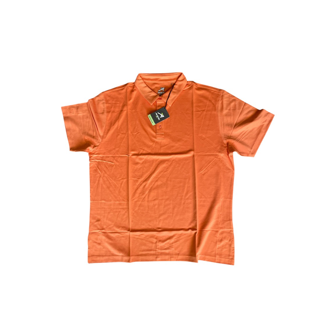 Ahead USA men's golf polo shirt in the "Soft Tropicana" orange (Large)