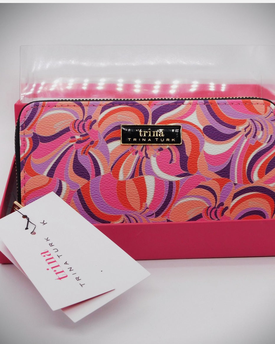 TRINA TURK Pink Sea Anemone Wallet