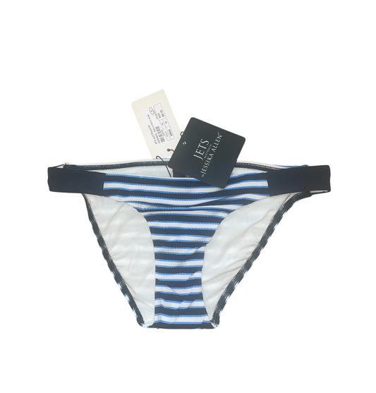 Jets Australia by Jessika Allen Blue Striped Bikini Bottoms.(10)