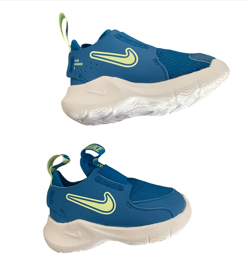 Nike Blue/ Vapor Green Flex Runner 3