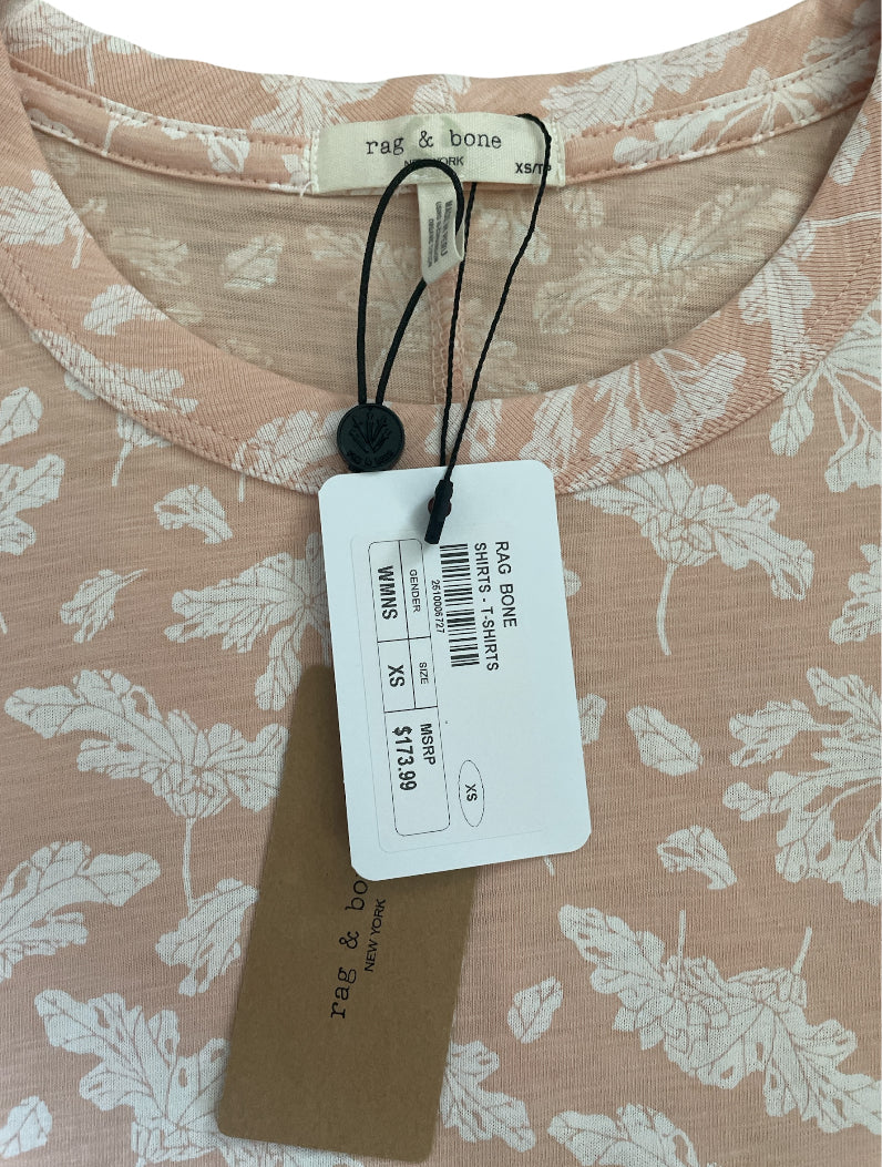 Rag & Bone All Over Summer Floral Jersey Tee (X-Small)