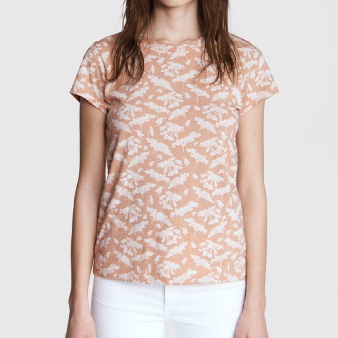 Rag & Bone All Over Summer Floral Jersey Tee (X-Small)