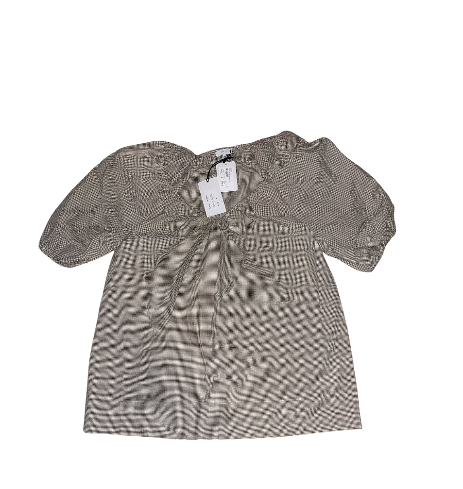 Iris + Ink Vanessa gathered gingham cotton-blend seersucker top (8)