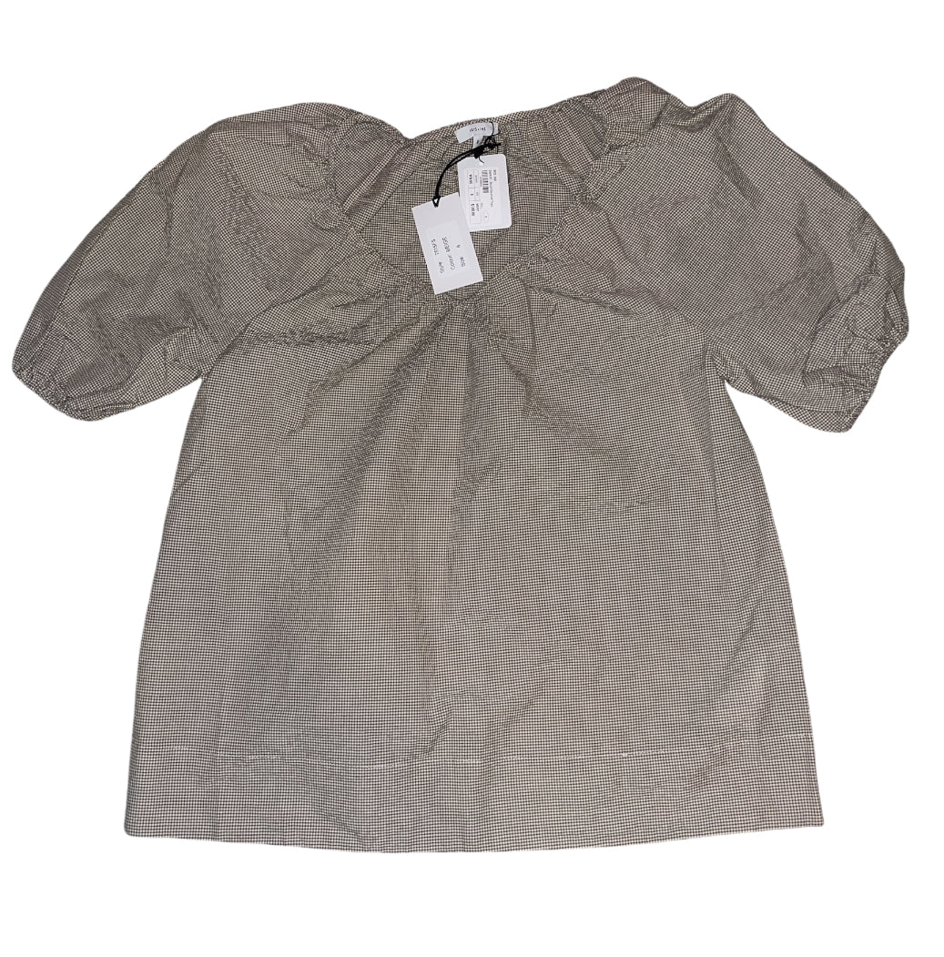 Iris + Ink Vanessa gathered gingham cotton-blend seersucker top (8)