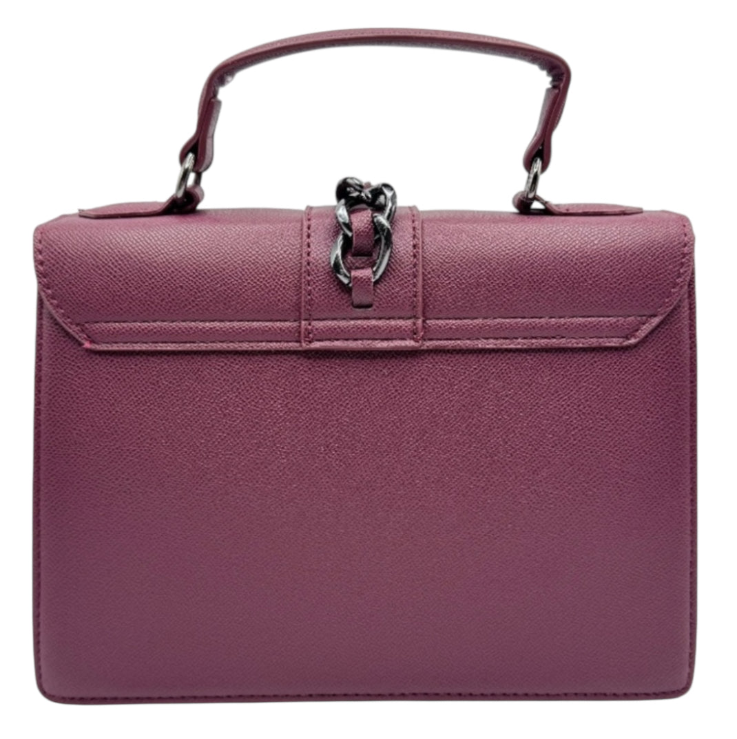 Badgley Mischka Plum Chain Detailed Bag